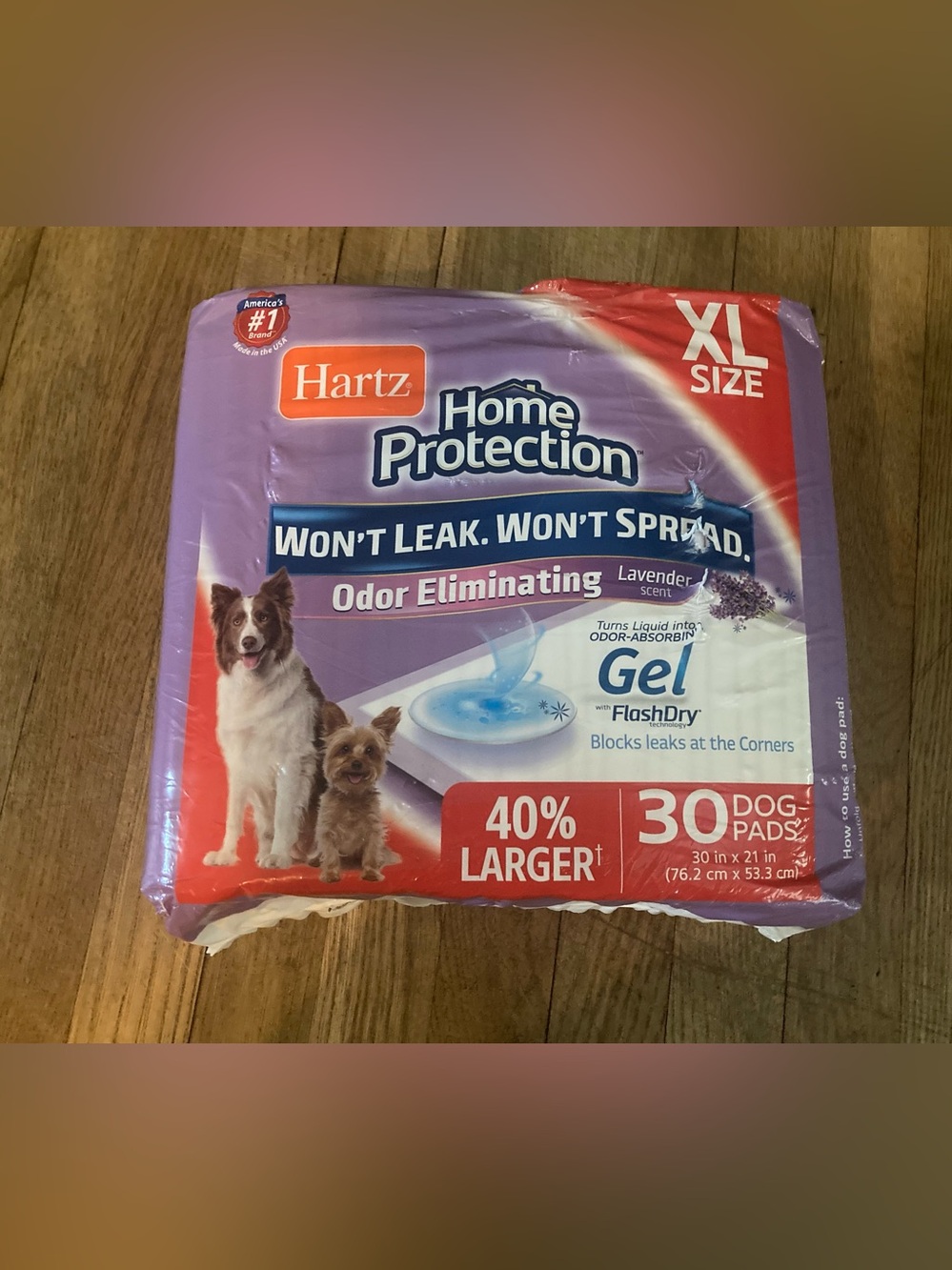 Hartz Home Protection Lavender XL Dog Pads - 30 Count